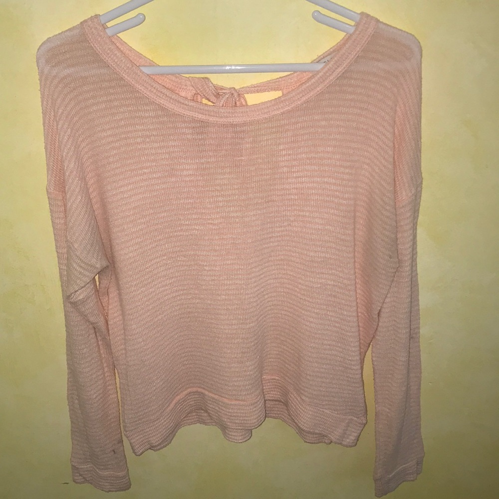 Pink and White Striped Delia’s Top